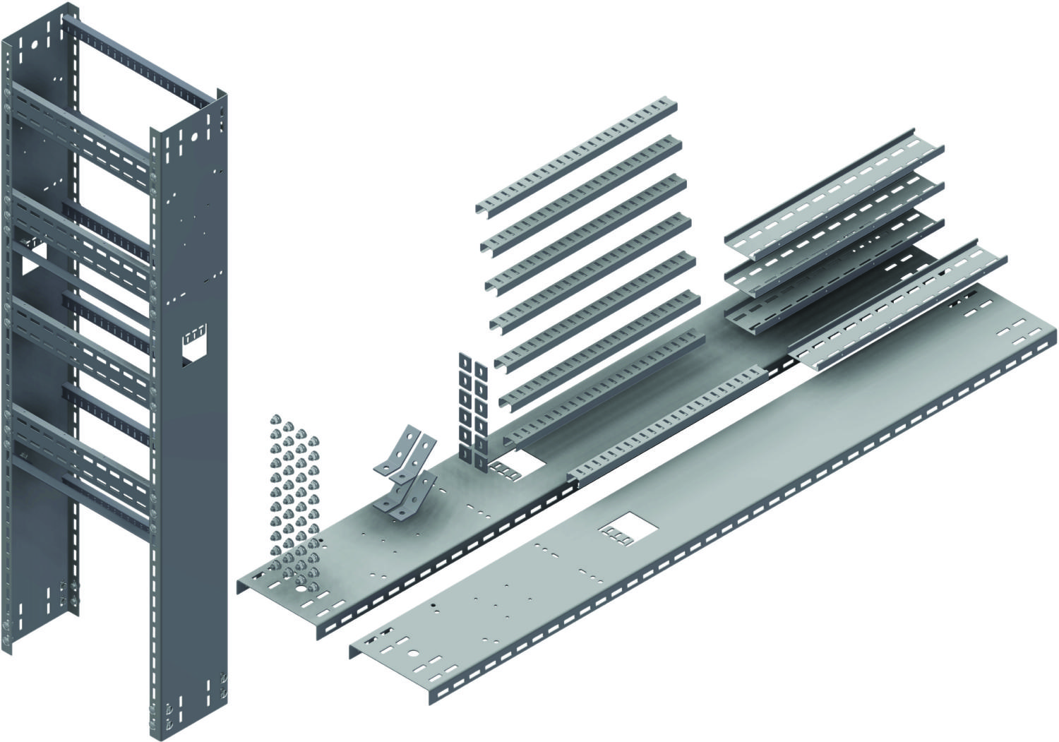 Øglænd System OER250 Rack, 1800 × 1990 mm, Stainless Steel