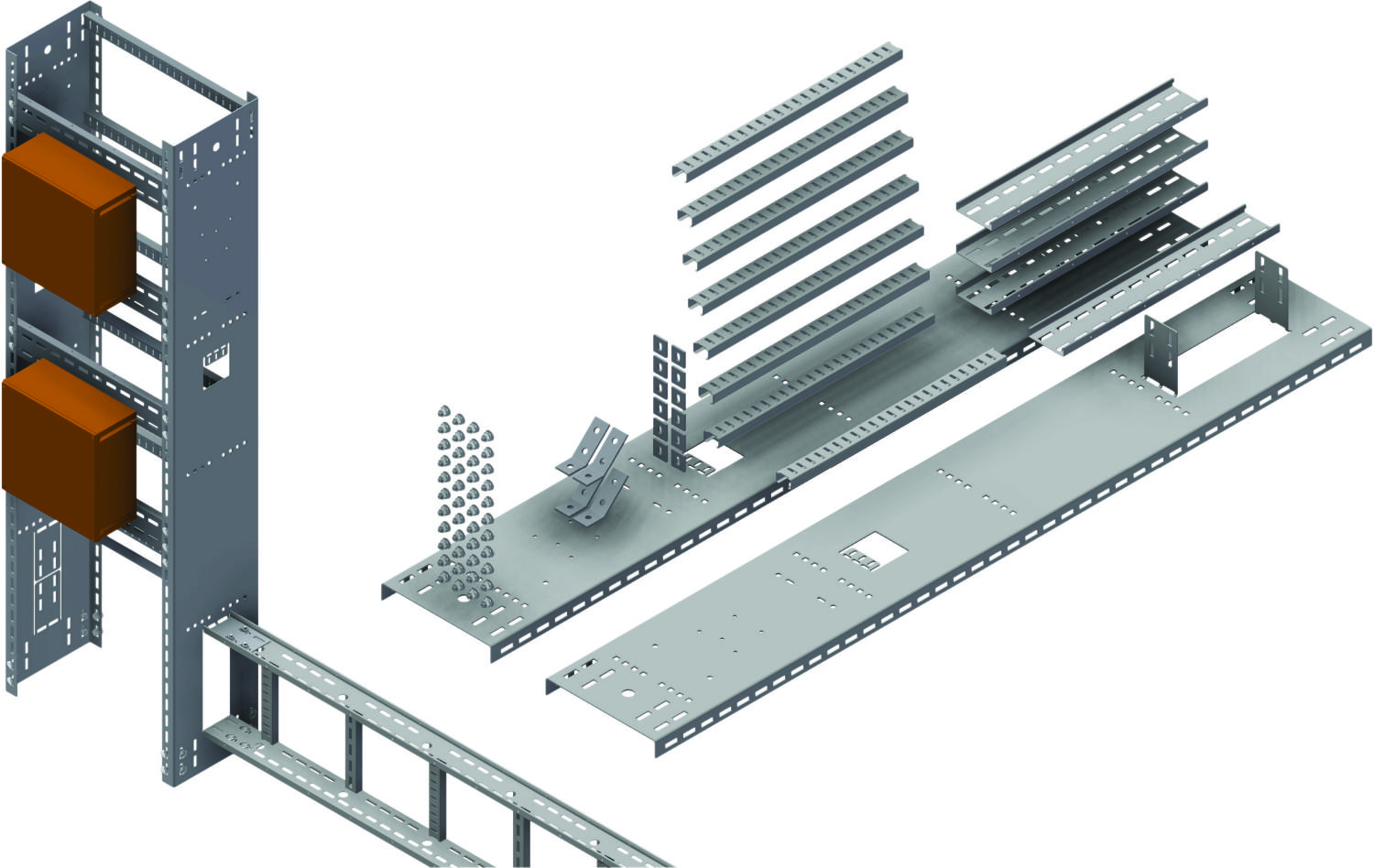 Øglænd System OER300 Rack, 900 × 1990 mm, Stainless Steel
