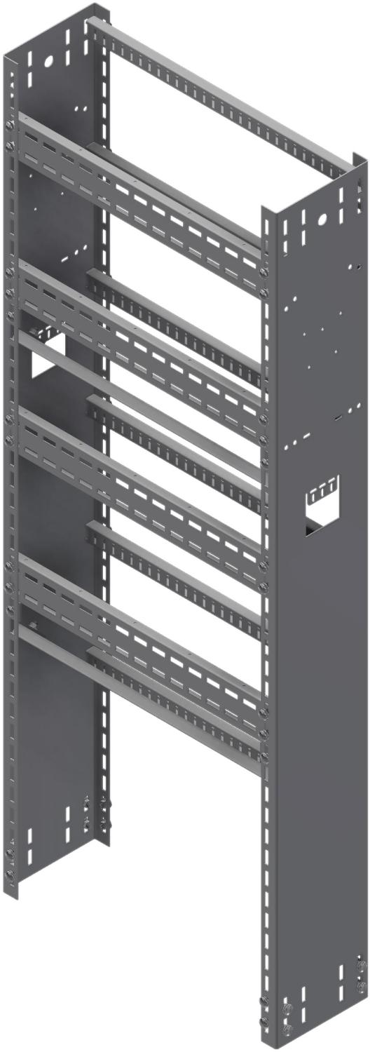 Øglænd System OER250 Rack, 750 × 1990 mm, Stainless Steel