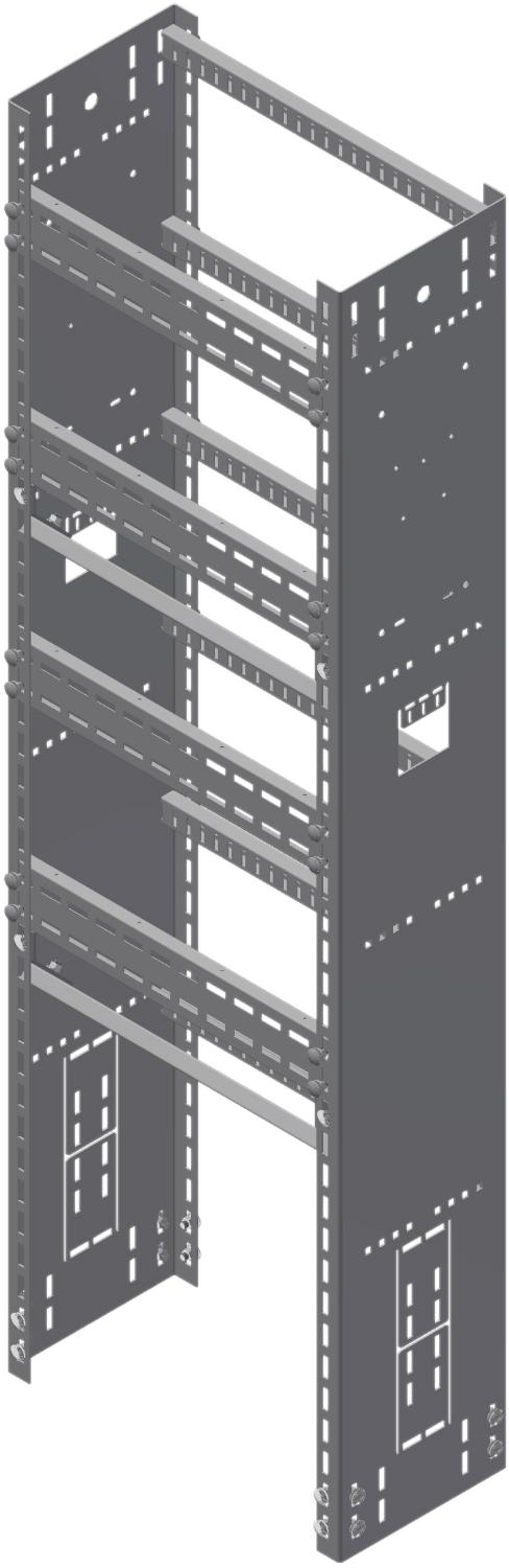 Øglænd System OER300 Rack, 600 × 1990 mm, Stainless Steel
