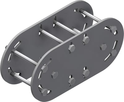 Øglænd System Mekano Branch Bracket, Stainless Steel