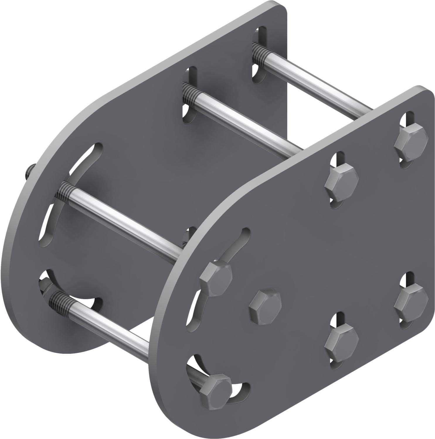 Øglænd System Mekano Branch Bracket, Stainless Steel