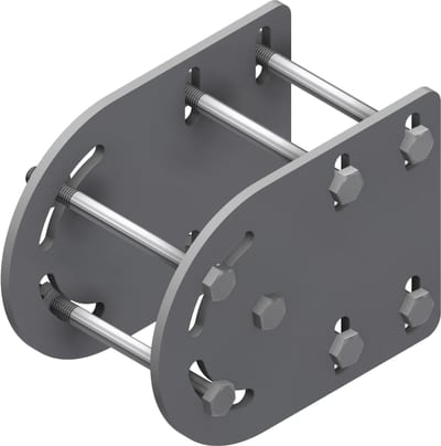 Øglænd System Mekano Branch Bracket, Stainless Steel