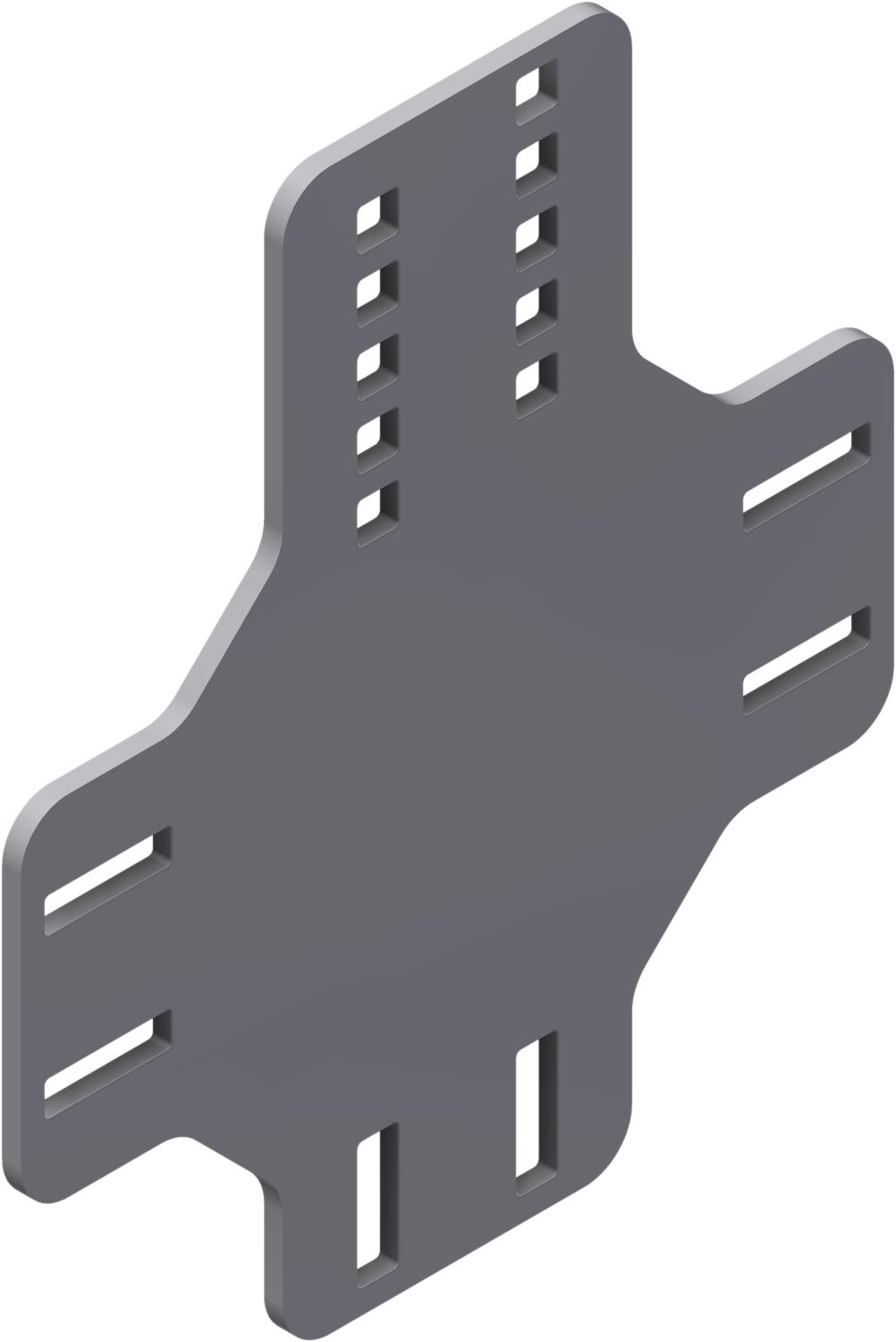Øglænd System Gusset Plate, Stainless Steel