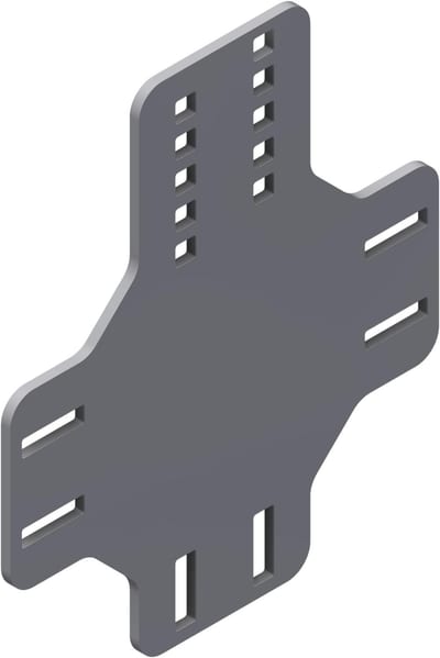 Øglænd System Gusset Plate, Stainless Steel