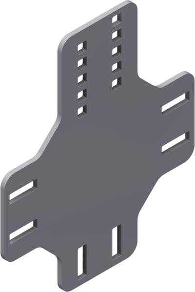 Øglænd System Mekano Gusset Plate, Stainless Steel