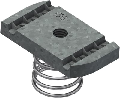 Øglænd System Spring Channel Nut, M6, Hot-Dip Galvanised