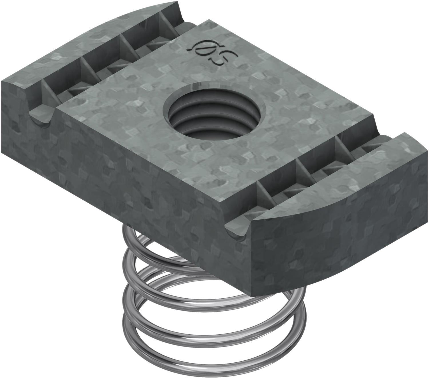 Øglænd System Spring Channel Nut, M10, Hot-Dip Galvanised
