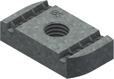 Øglænd System UNO Nut, M10, Hot-Dip Galvanised
