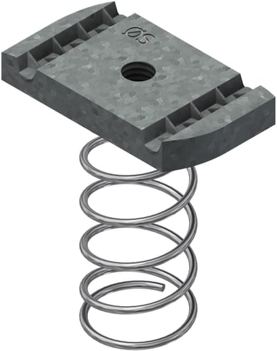 Øglænd System Spring Channel Nut, M6, Hot-Dip Galvanised