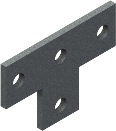 Øglænd System UNO Splice Angle, Hot-Dip Galvanised
