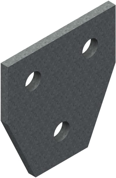 Øglænd System UNO Gusset Plate, Hot-Dip Galvanised