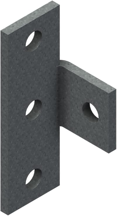 Øglænd System UNO Splice Angle, Hot-Dip Galvanised