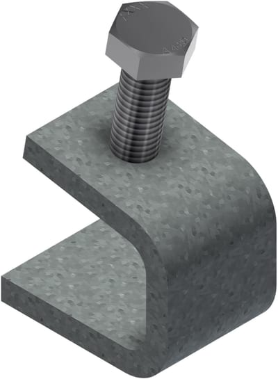 Øglænd System UNO Beam Clamp, Hot-Dip Galvanised