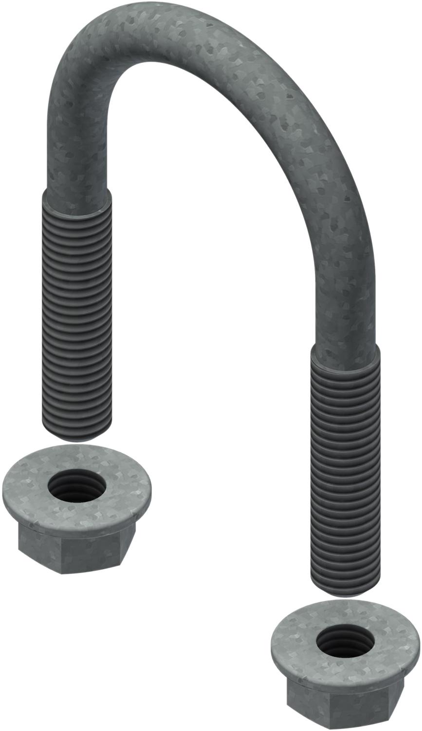 Øglænd System U-Bolt, M10, Hot-Dip Galvanised