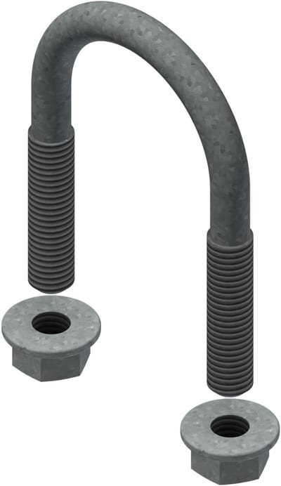 Øglænd System U-Bolt, M10, Hot-Dip Galvanised