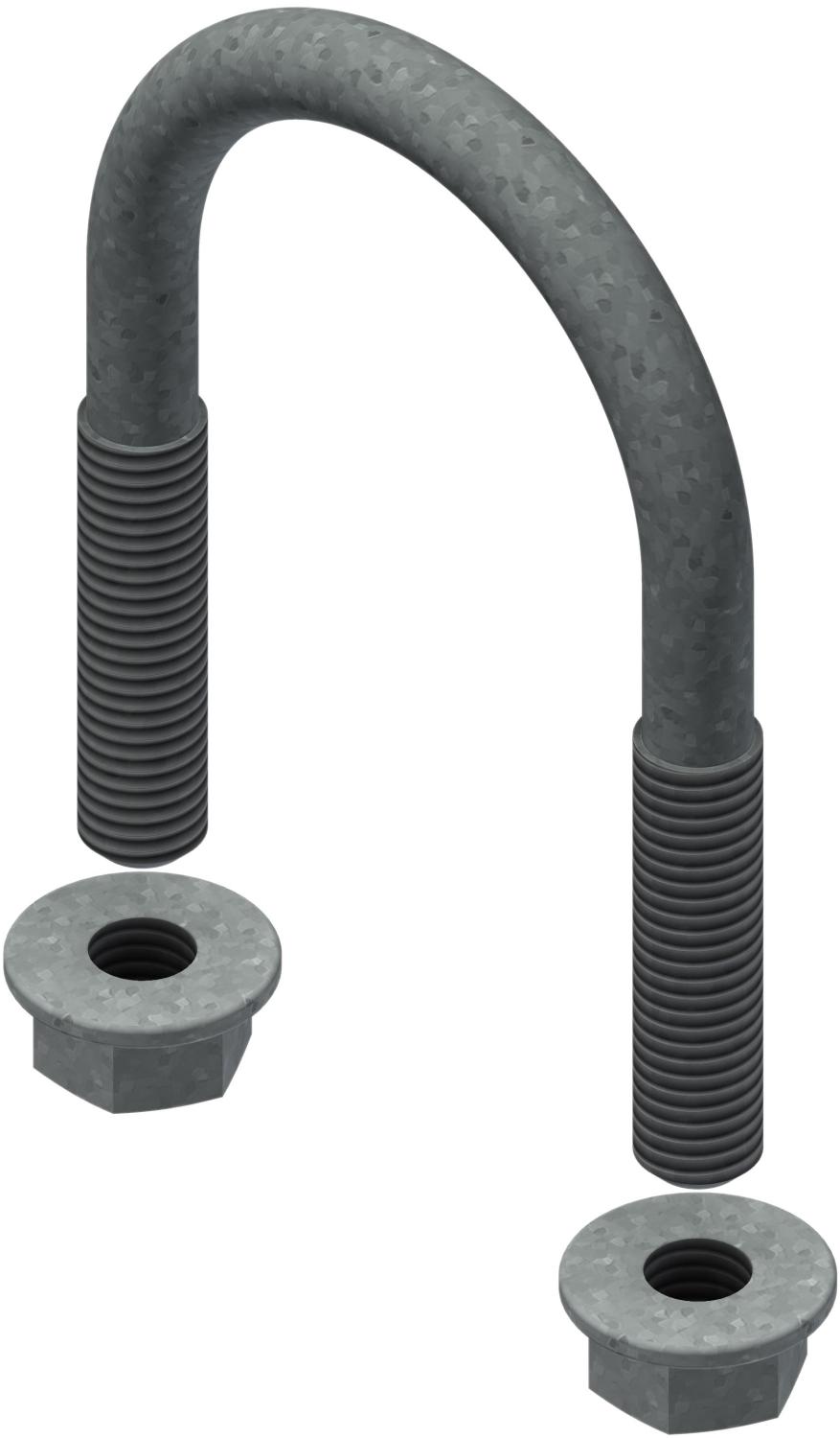 Øglænd System U-Bolt, M10, Hot-Dip Galvanised