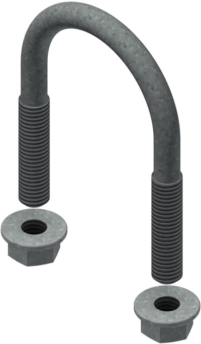 Øglænd System U-Bolt, M10, Hot-Dip Galvanised