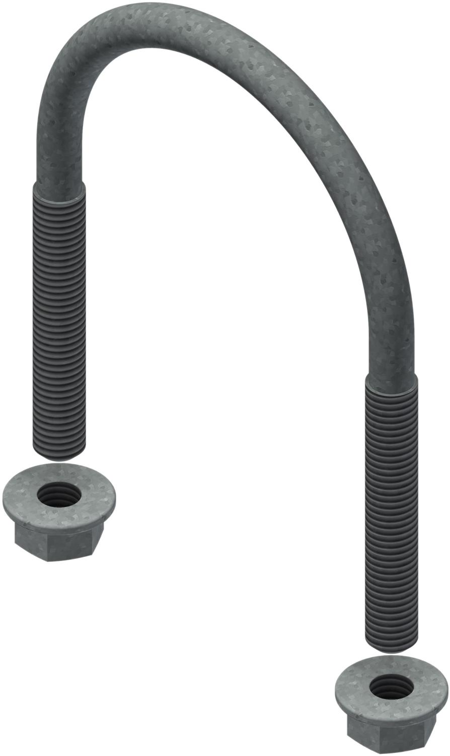 Øglænd System U-Bolt, M10, Hot-Dip Galvanised