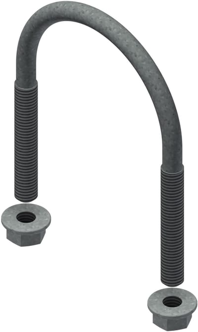Øglænd System U-Bolt, M10, Hot-Dip Galvanised