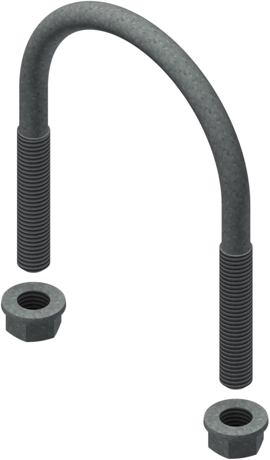 Øglænd System U-Bolt, M12, Hot-Dip Galvanised