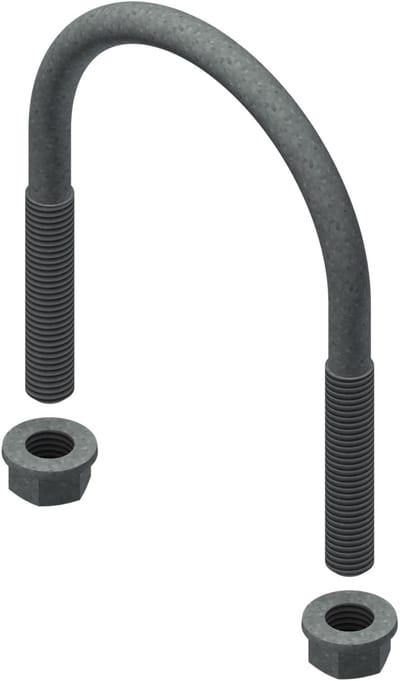 Øglænd System U-Bolt, M12, Hot-Dip Galvanised