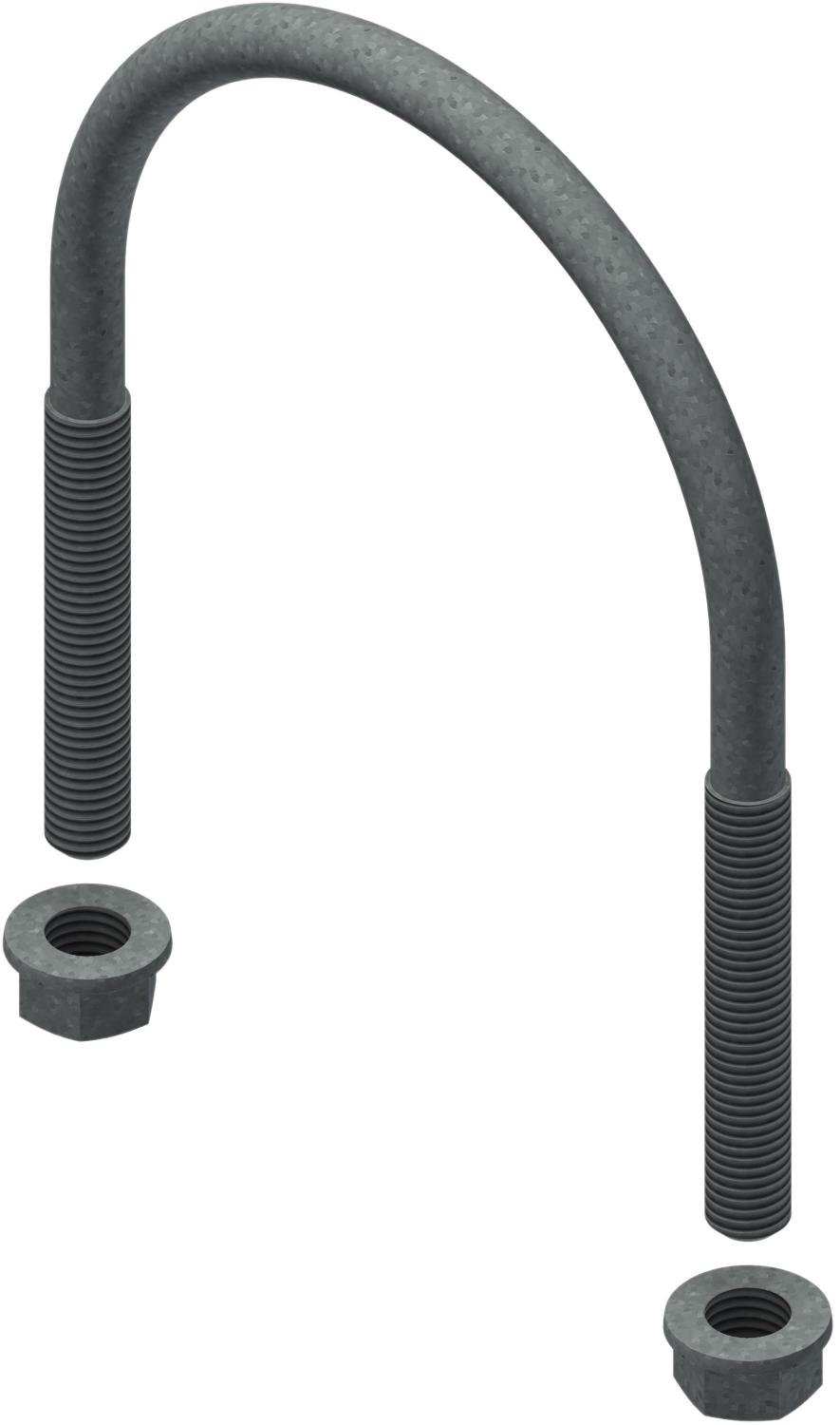 Øglænd System U-Bolt, M12, Hot-Dip Galvanised