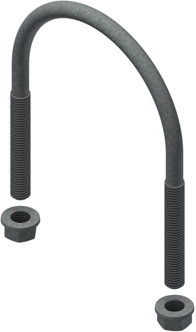 Øglænd System U-Bolt, M12, Hot-Dip Galvanised
