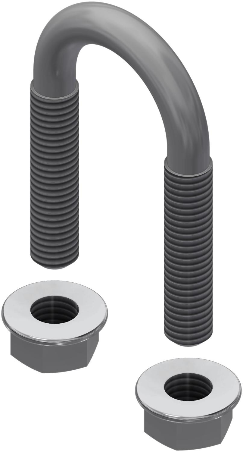 Øglænd System U-Bolt, M8, Stainless Steel