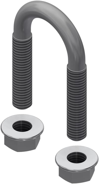 Øglænd System U-Bolt, M8, Stainless Steel