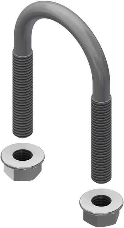 Øglænd System U-Bolt, M8, Stainless Steel