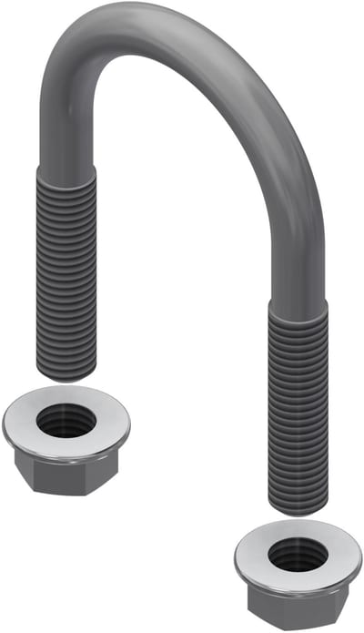 Øglænd System U-Bolt, M10, Stainless Steel
