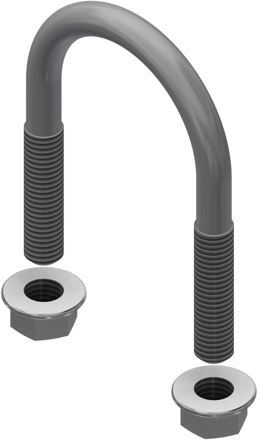 Øglænd System U-Bolt, M10, Stainless Steel
