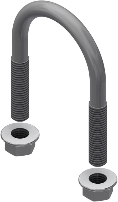 Øglænd System U-Bolt, M10, Stainless Steel