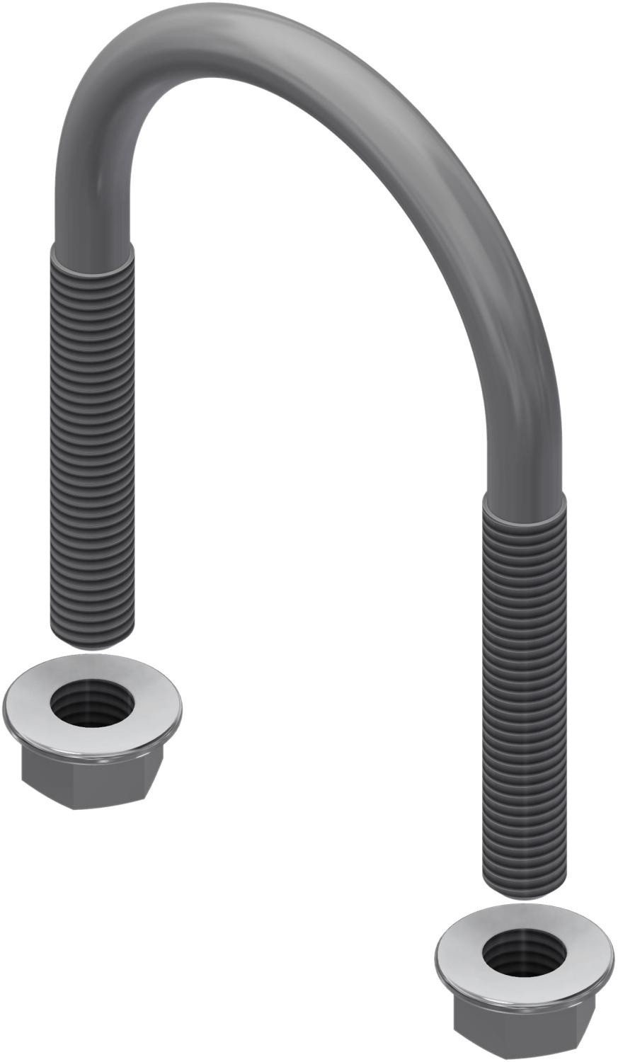 Øglænd System U-Bolt, M10, Stainless Steel