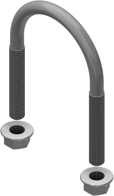Øglænd System U-Bolt, M10, Stainless Steel