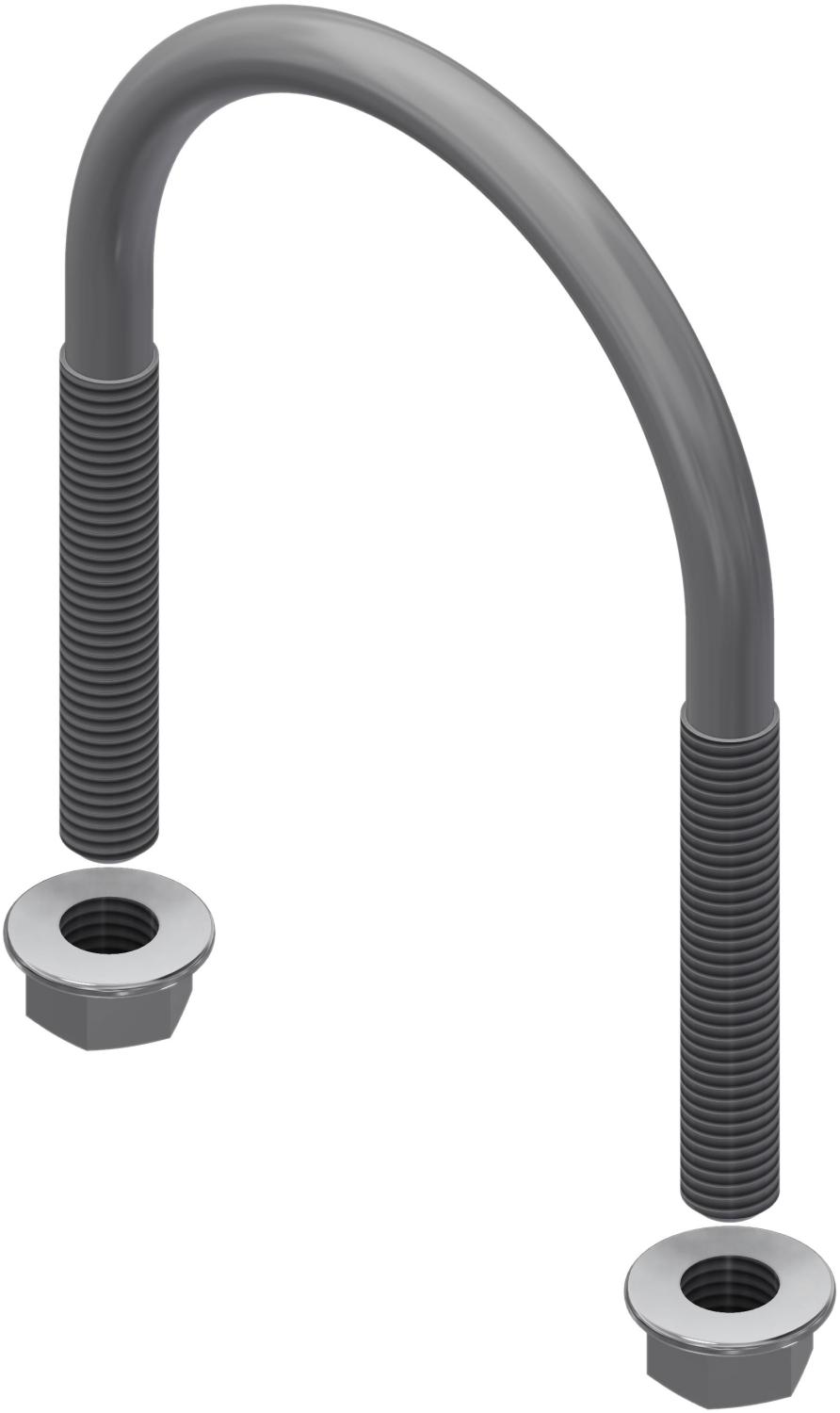Øglænd System U-Bolt, M10, Stainless Steel