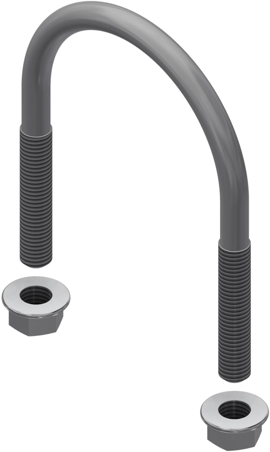 Øglænd System U-Bolt, M12, Stainless Steel
