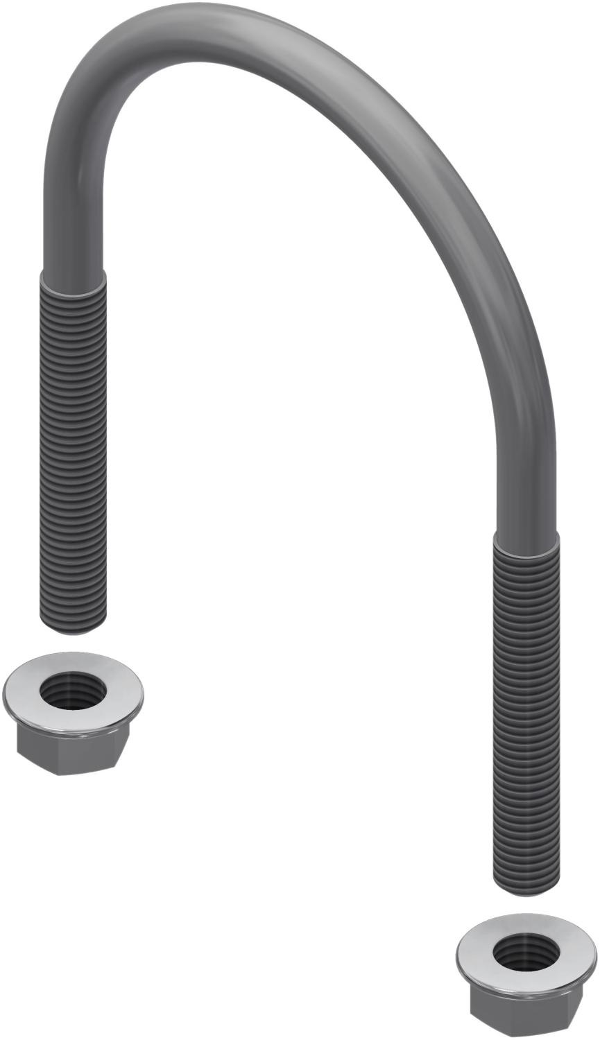 Øglænd System U-Bolt, M12, Stainless Steel