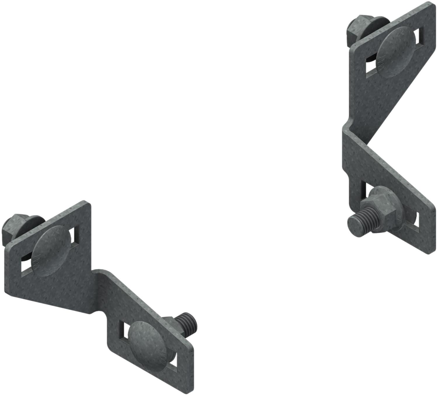 Øglænd System OE Fixing Clamp, 58 mm, M10, Hot-Dip Galvanised