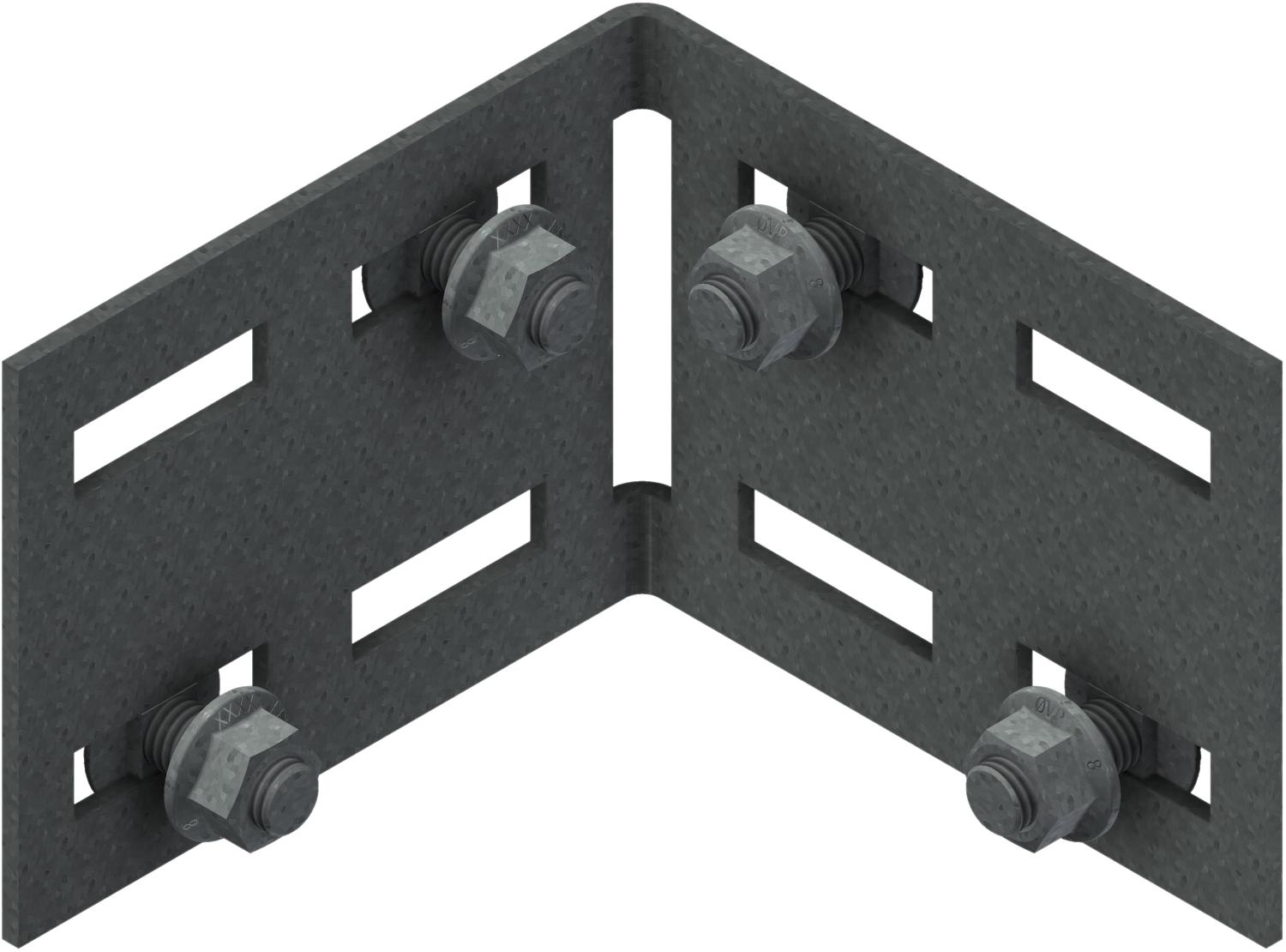 Øglænd System LOE100 Splice Angle, Hot-Dip Galvanised