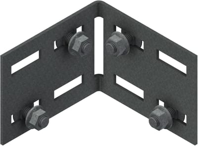 Øglænd System LOE100 Splice Angle, Hot-Dip Galvanised