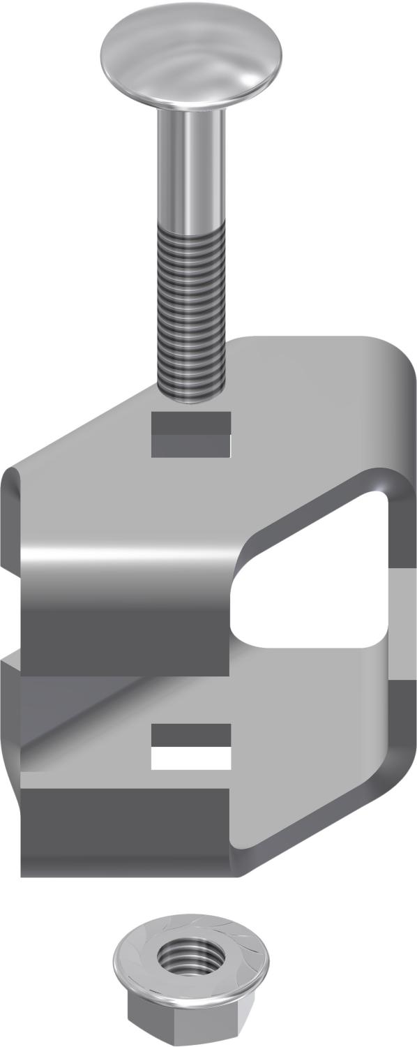 Øglænd System OE Fixing Clamp, 18 mm, Stainless Steel