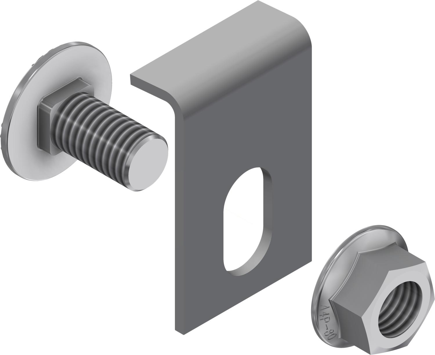 Øglænd System LOE100 Cover Clamp, Stainless Steel