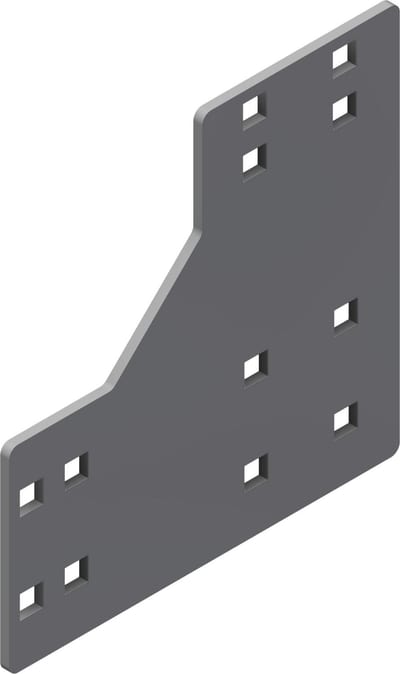 Øglænd System Mekano Gusset Plate, Stainless Steel