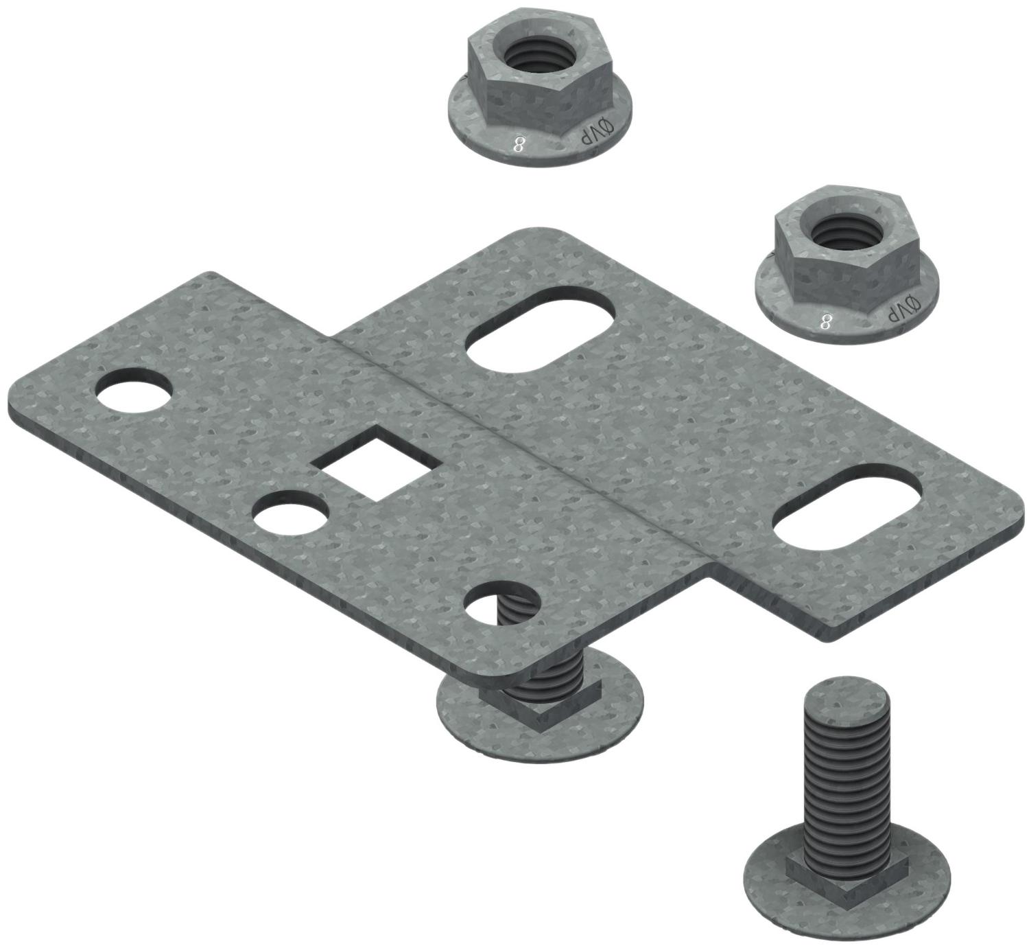 Øglænd System OE100 Luminaire Fixing, 89.5 mm, Hot-Dip Galvanised