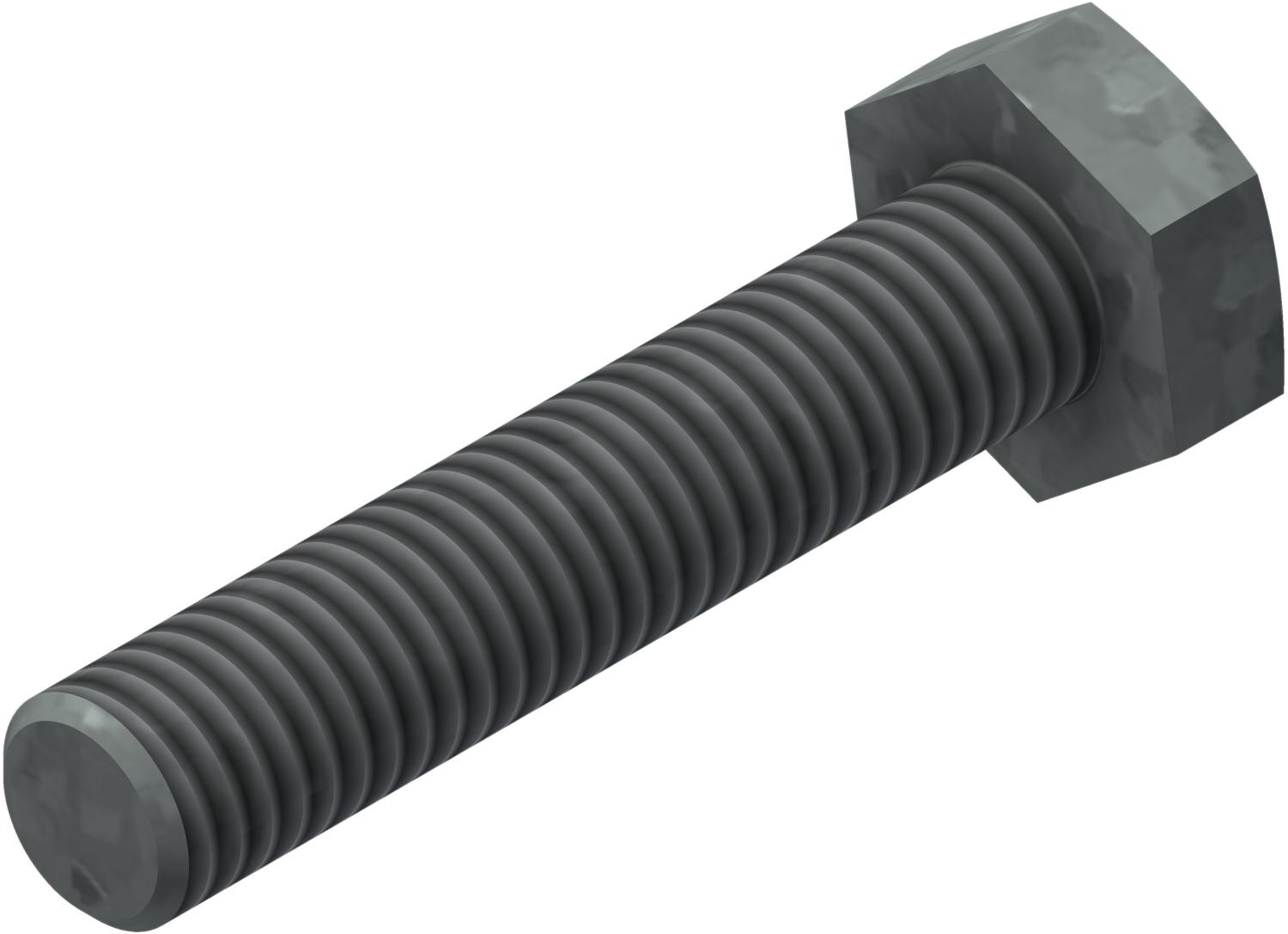 Øglænd System Hexagon Bolt, M6 × 30 mm, Hot-Dip Galvanised