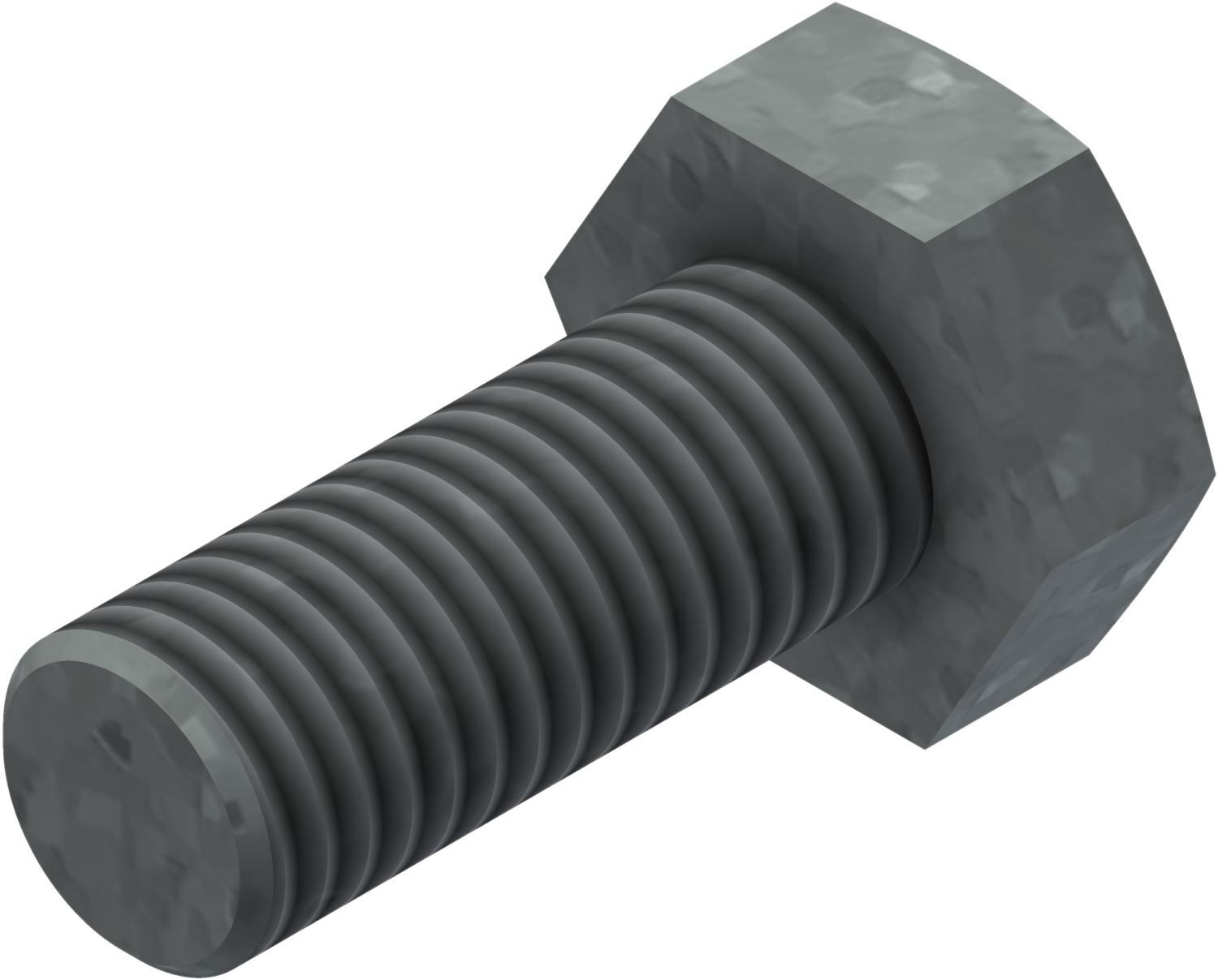 Øglænd System Hexagon Bolt, M8 × 20 mm, Hot-Dip Galvanised