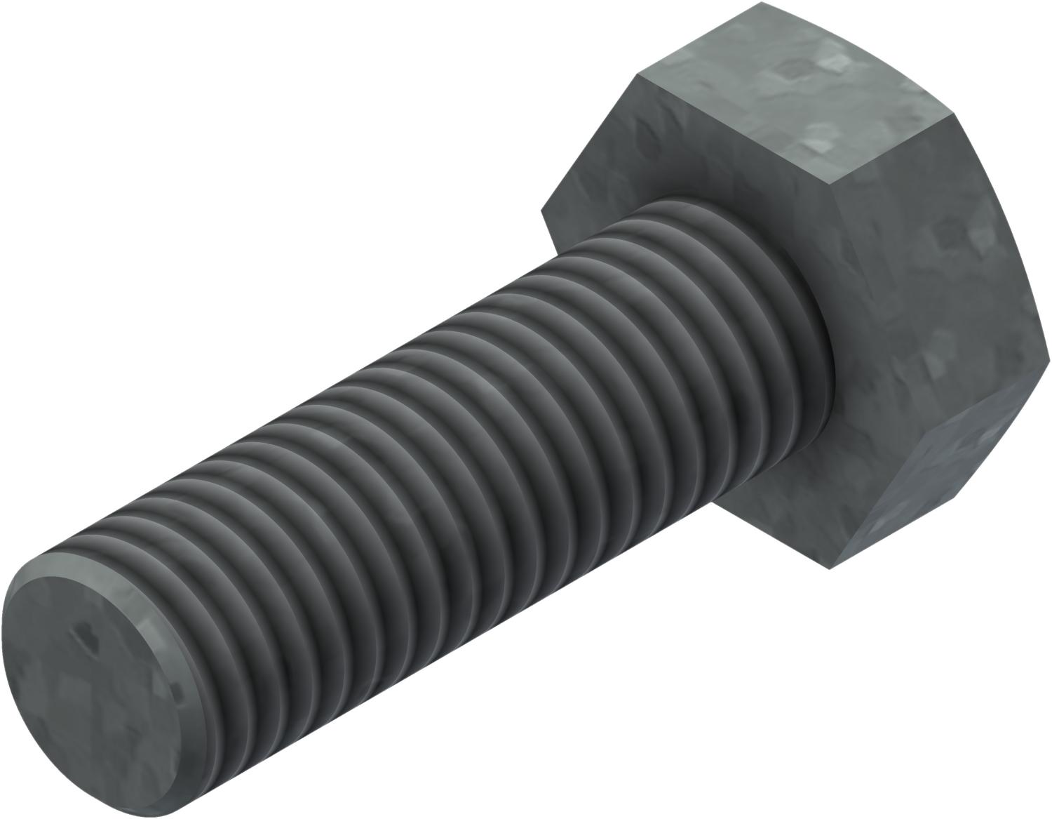 Øglænd System Hexagon Bolt, M8 × 25 mm, Hot-Dip Galvanised
