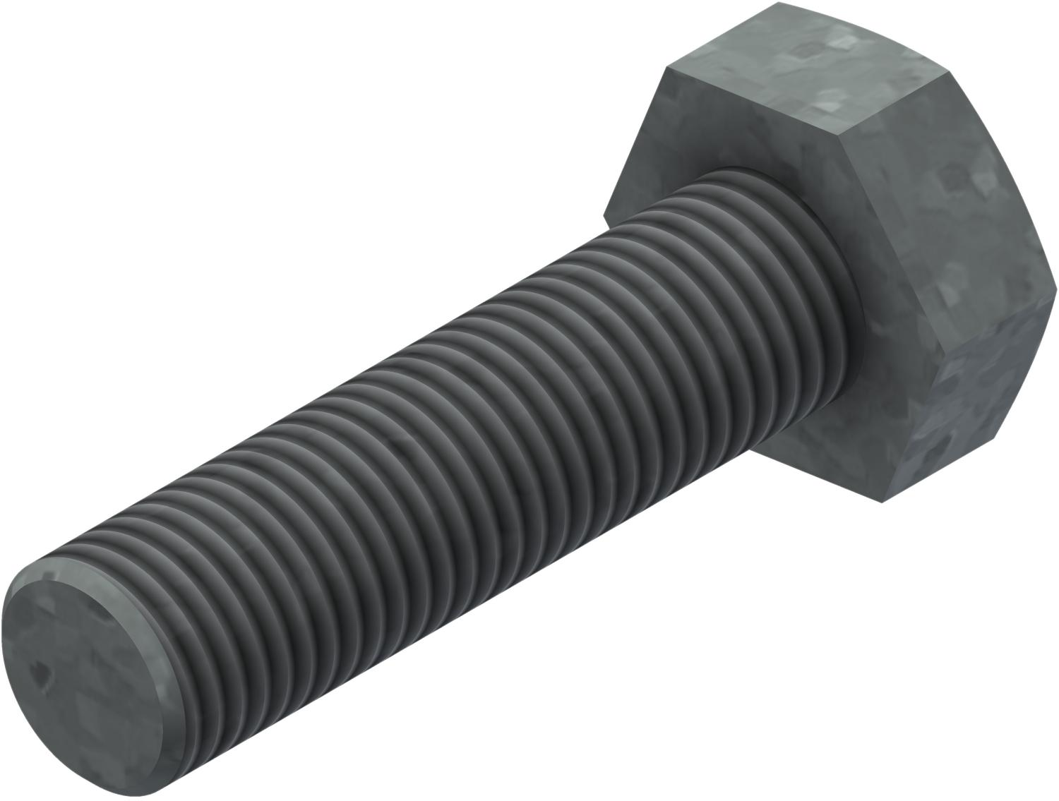 Øglænd System Hexagon Bolt, M8 × 30 mm, Hot-Dip Galvanised